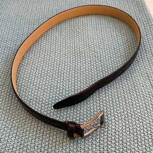 Faux leather me s black belt M 32-34